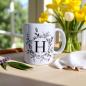 Preview: Keramiktasse Tasse Personalisiert mit einem Buchstaben Kaffeebecher Namenstasse - Artikel-Nr. 1100011